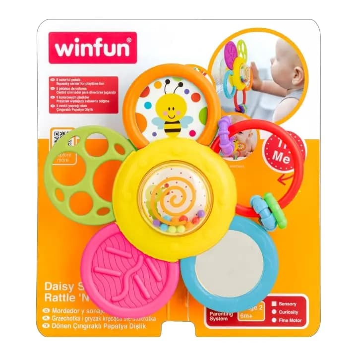 WINFUN – Daisy Spin Rattle ‘N Teether