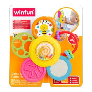 WINFUN - Daisy Spin Rattle 'N Teether